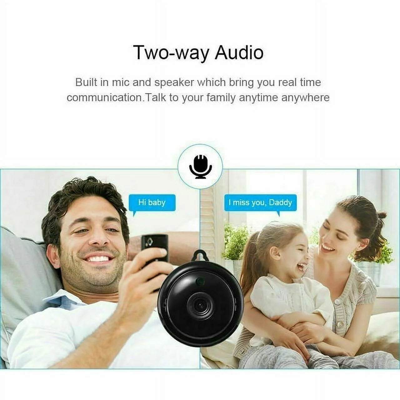 Mini Camera Small Nanny Cam 1080P Wireless Portable Indoor Outdoor Home Security Cameras, Night Vision