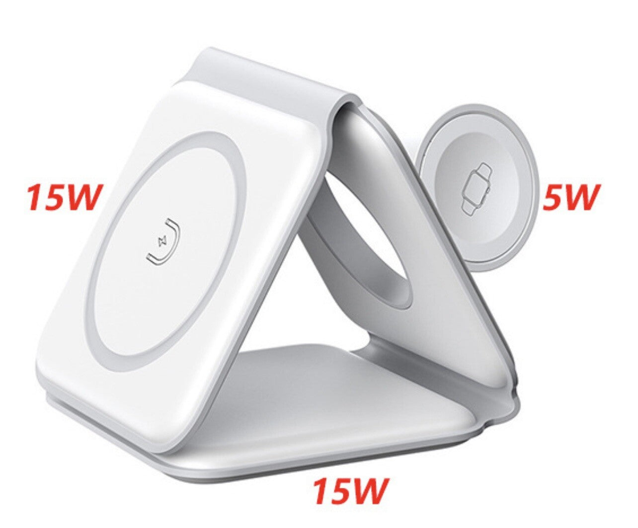 3-In-1 Fast Wireless Magnetic Foldable Charging Station for Apple