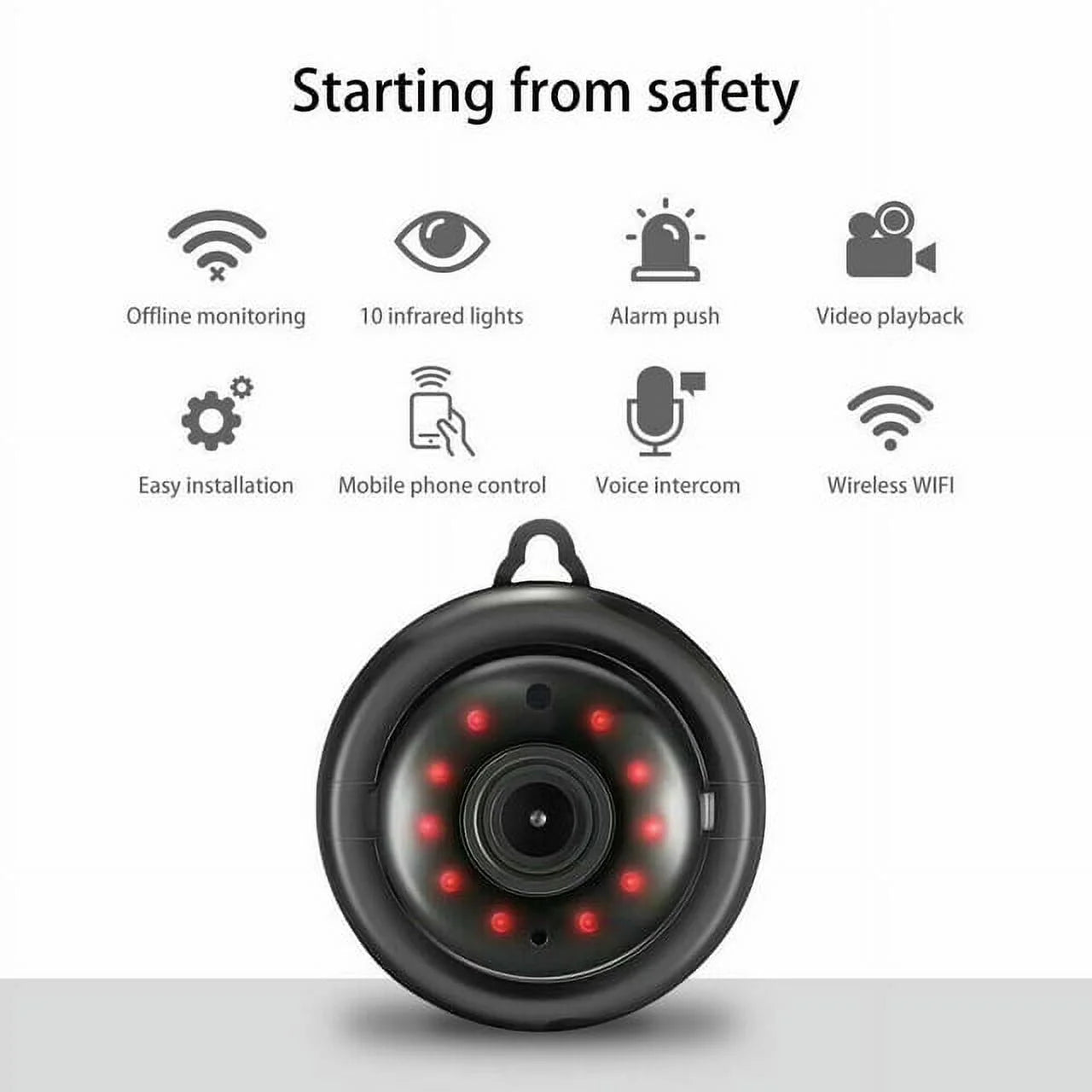 Mini Camera Small Nanny Cam 1080P Wireless Portable Indoor Outdoor Home Security Cameras, Night Vision
