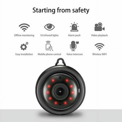 Mini Camera Small Nanny Cam 1080P Wireless Portable Indoor Outdoor Home Security Cameras, Night Vision