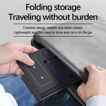 Wholesale Portable 3 in 1 Multifunction Fast Wireless Charging Stand 15W Phone 3 in 1 Foldable Wireless Charger